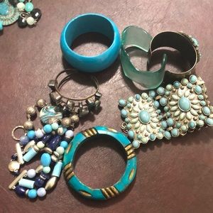 Bracelets 8 in Various Shades of Turquoise and Metals 1 is a Chico's